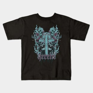 many skulls with cross Kids T-Shirt